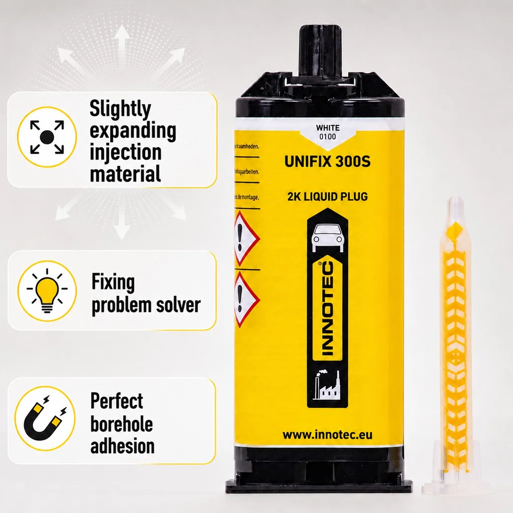 Adhesive Sealant, UNIFIX 300 S, white, 50 ml, Construction Adhesive