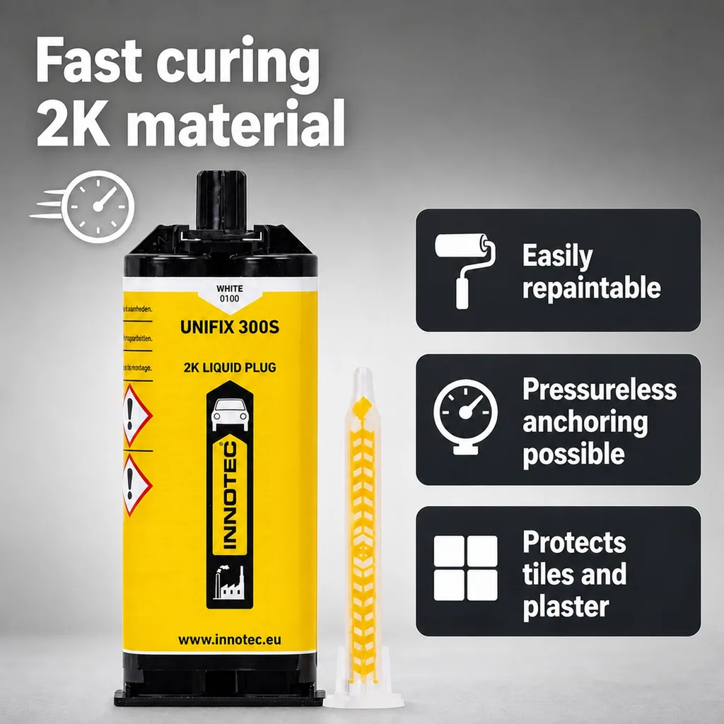 Adhesive Sealant, UNIFIX 300 S, white, 50 ml, Construction Adhesive
