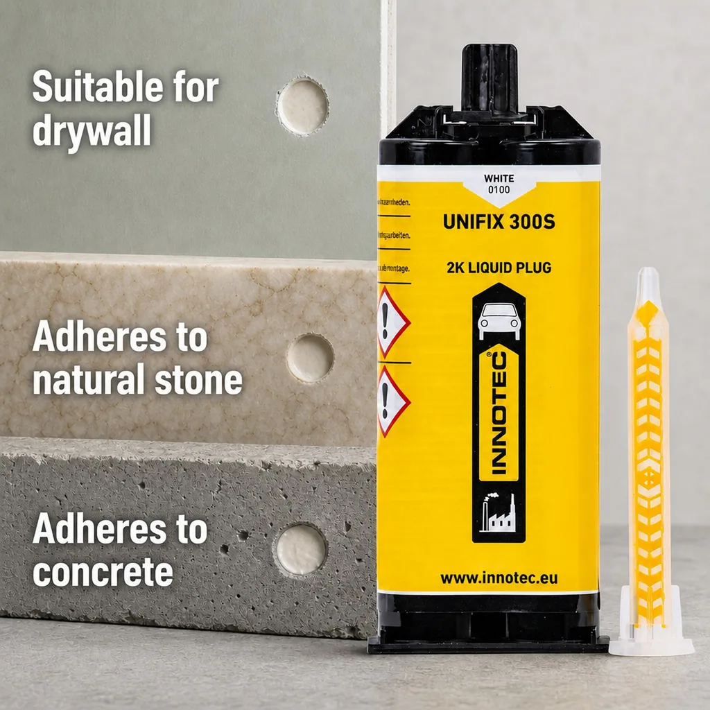 Adhesive Sealant, UNIFIX 300 S, white, 50 ml, Construction Adhesive
