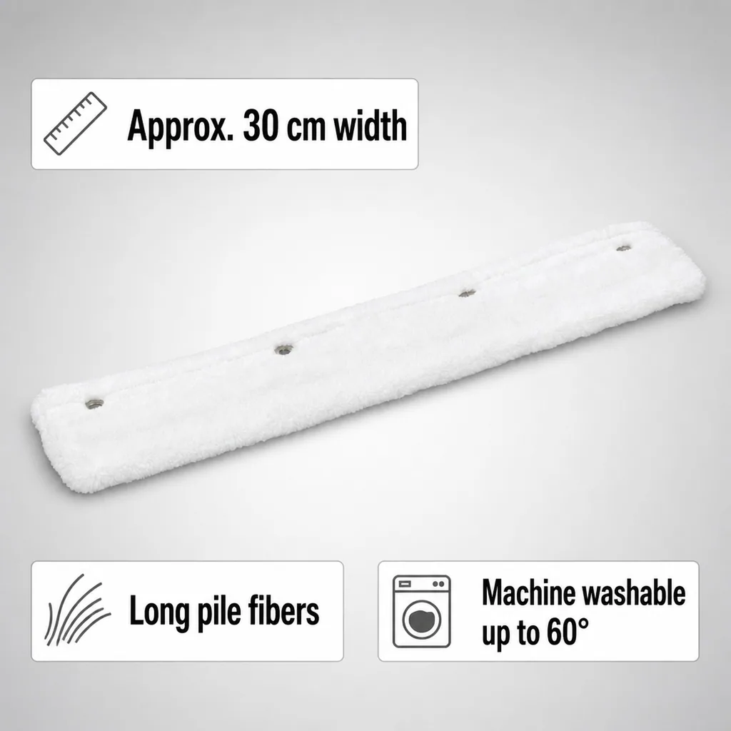 Wool Floor Mop Head, Wool Mop Head, Floor Mop Replacement Head, 30 cm Width
