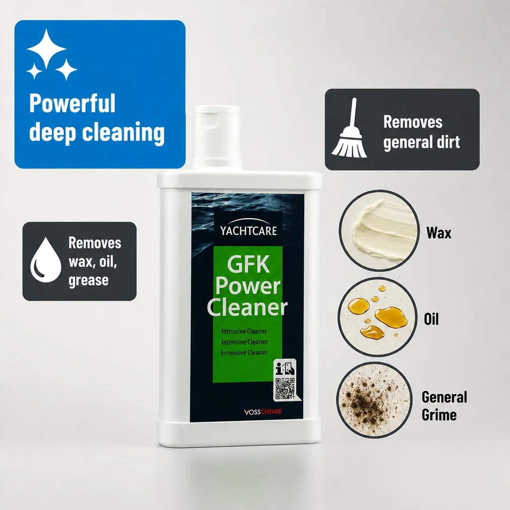 Fiberglass Cleaner 500 ml, Gelcoat Cleaner, Boat Cleaner