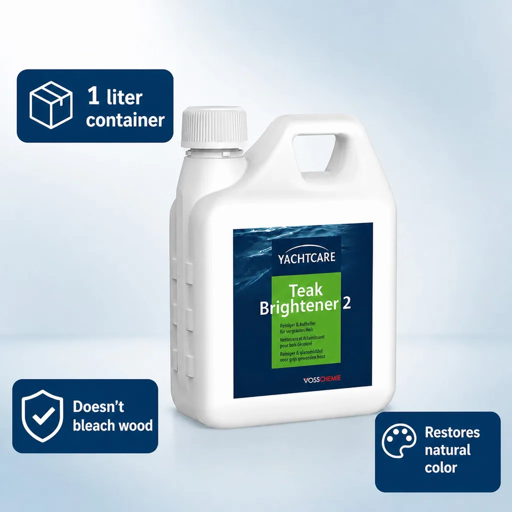 Teak Cleaner, Teak Brightener, 1 Liter Teak Restorer, Teak Wood Cleaner