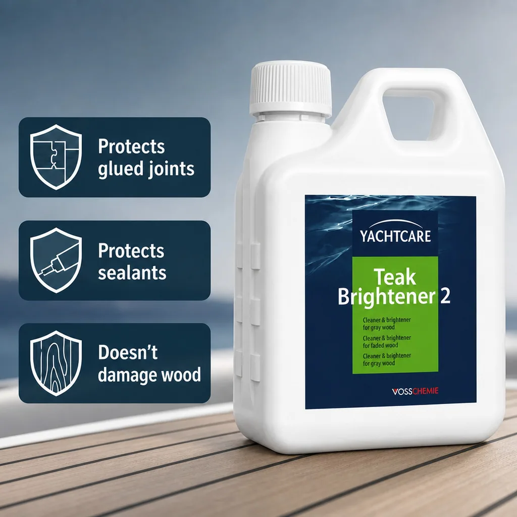 Teak Cleaner, Teak Brightener, 1 Liter Teak Restorer, Teak Wood Cleaner