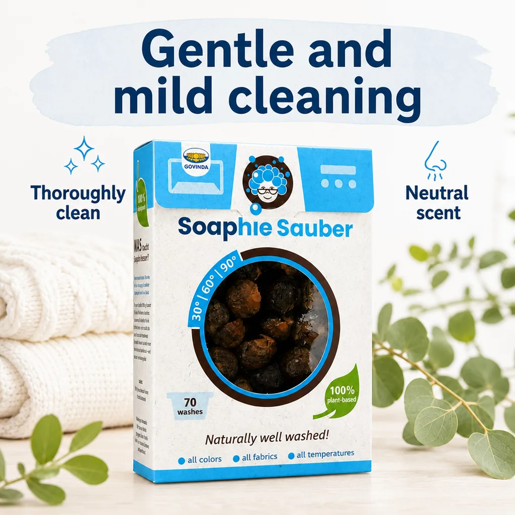 Soap Nuts, 350 g Soap Nut Shells, Natural Laundry Detergent
