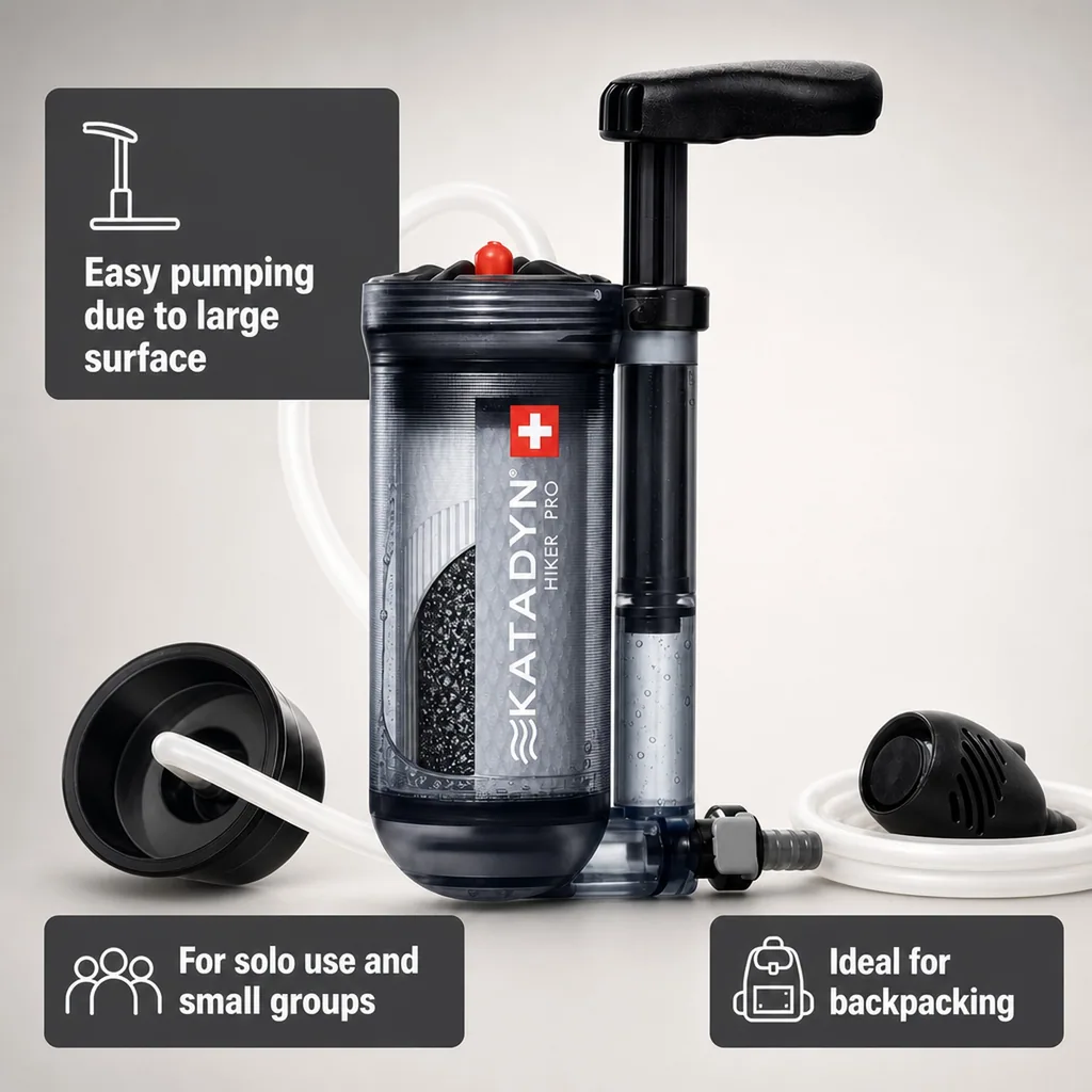 Water Filter, Portable Water Filter, Hiking Water Filter, Transparent Water Purifier