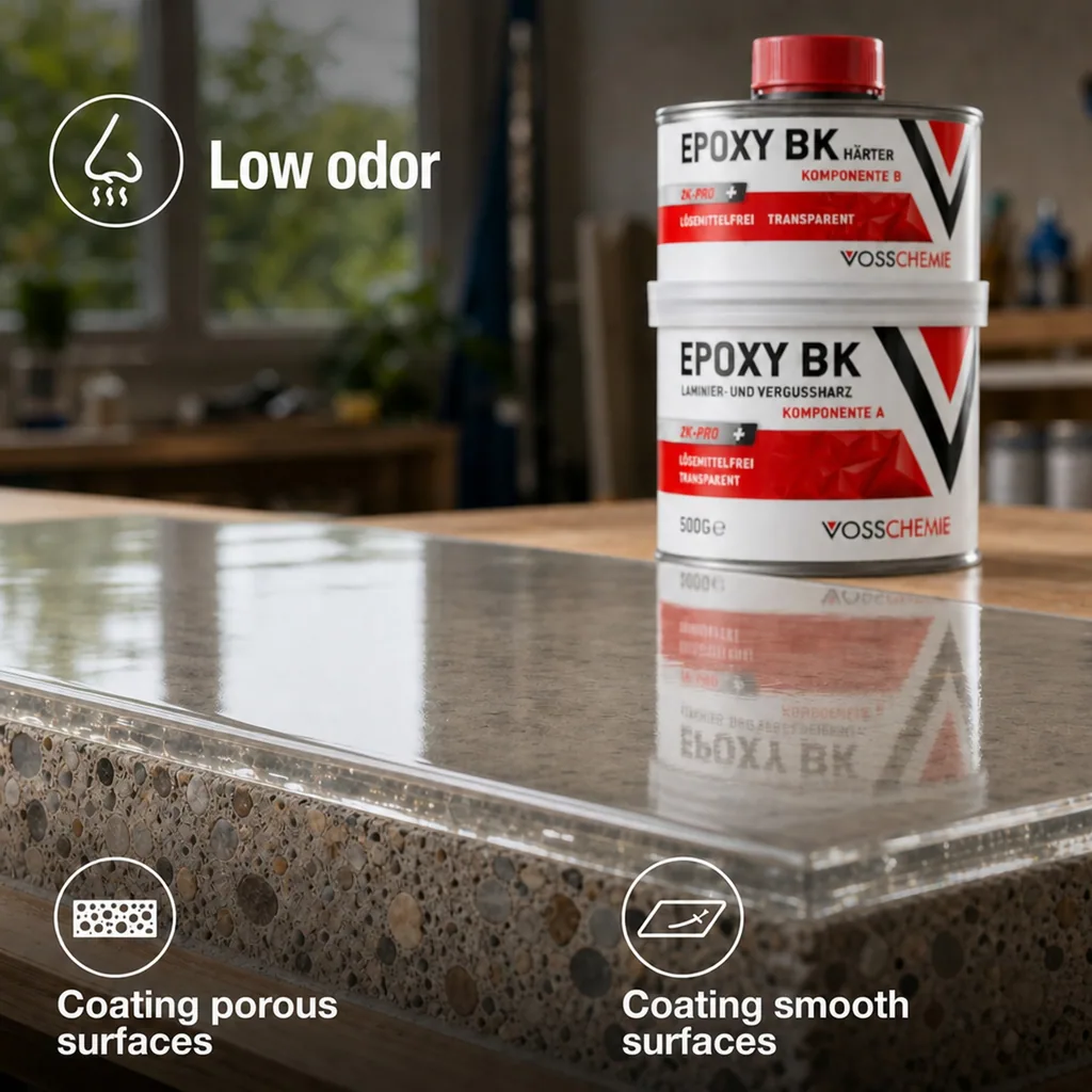 Epoxy Resin, Clear Epoxy, 2K Epoxy, Solvent Free, Transparent, 500 g