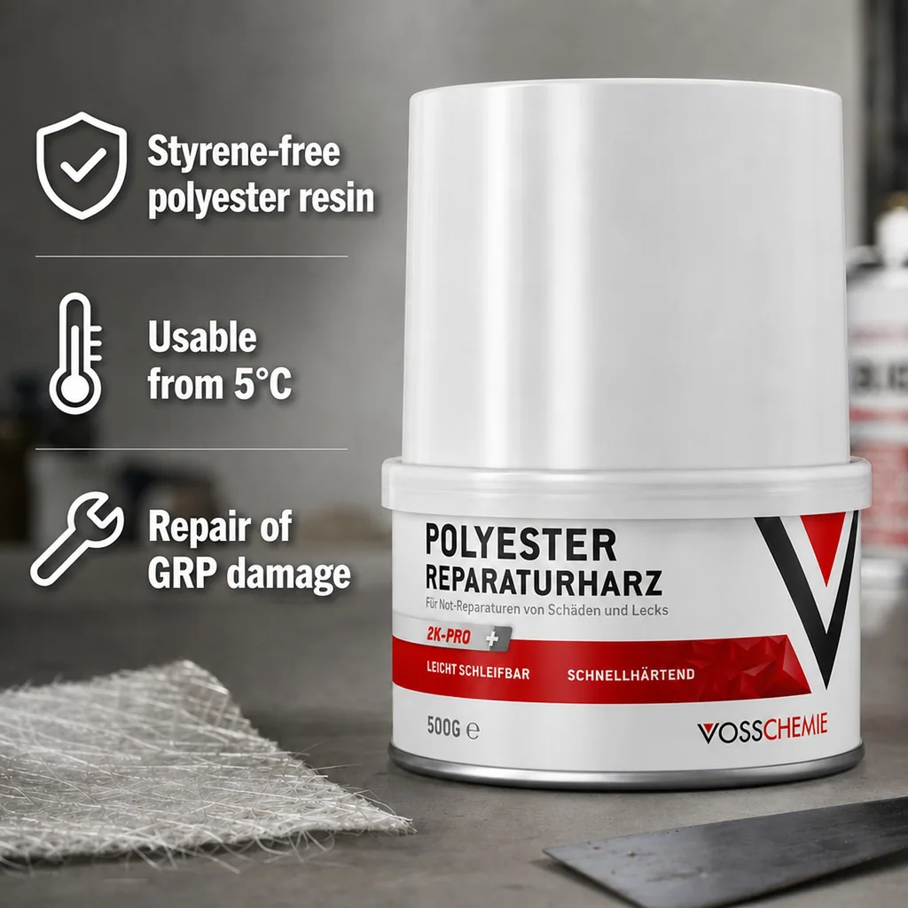 Polyester Resin, Resin Repair, 500 g, Fiberglass Resin, Polyester Repair