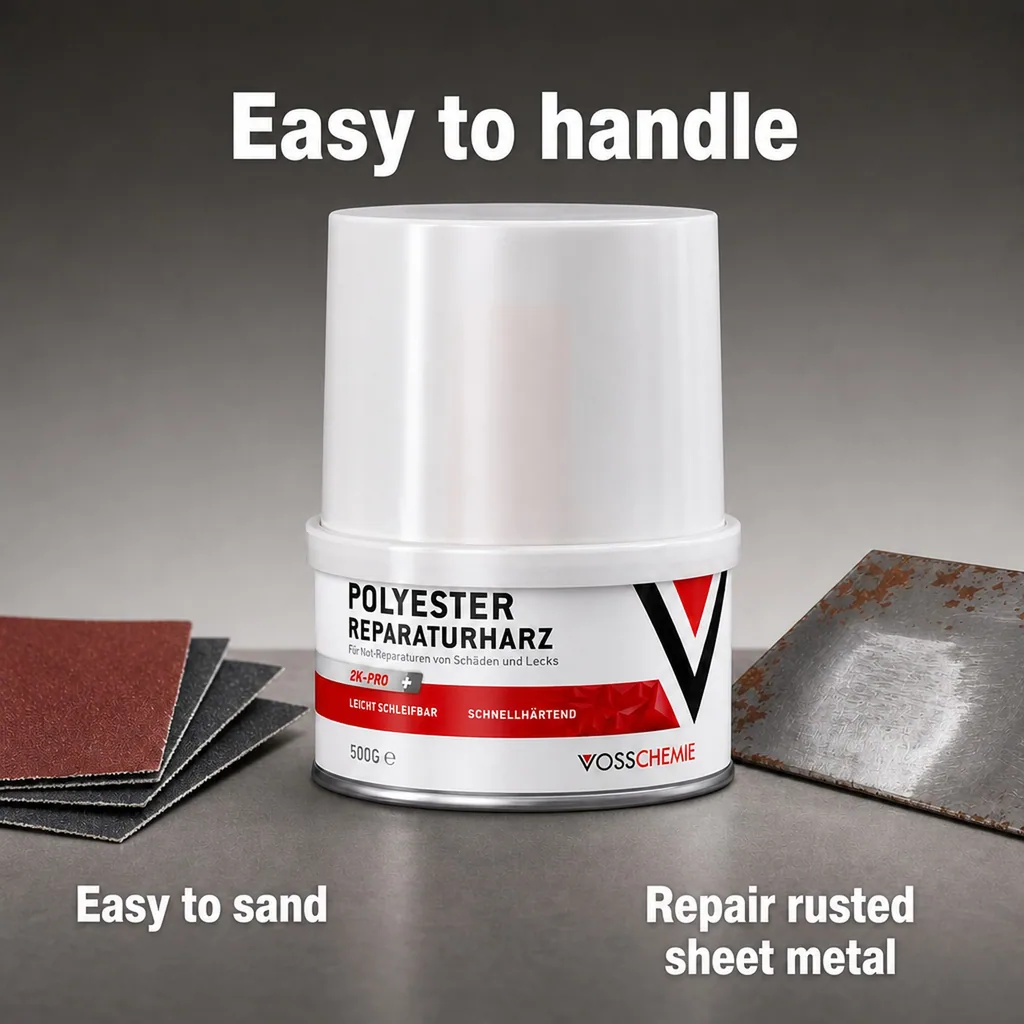 Polyester Resin, Resin Repair, 500 g, Fiberglass Resin, Polyester Repair