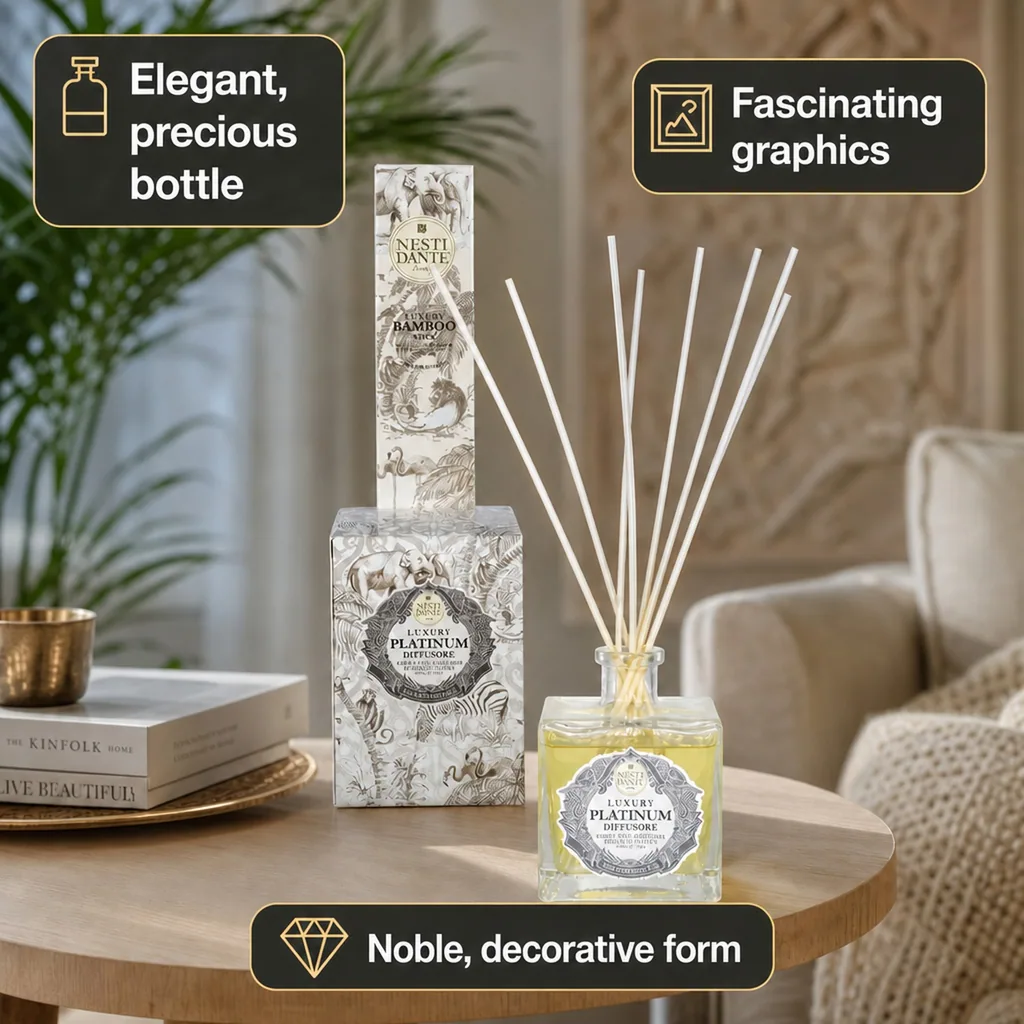 Room Diffuser, Luxury Home Fragrance, Platinum Diffuser, 500 ml