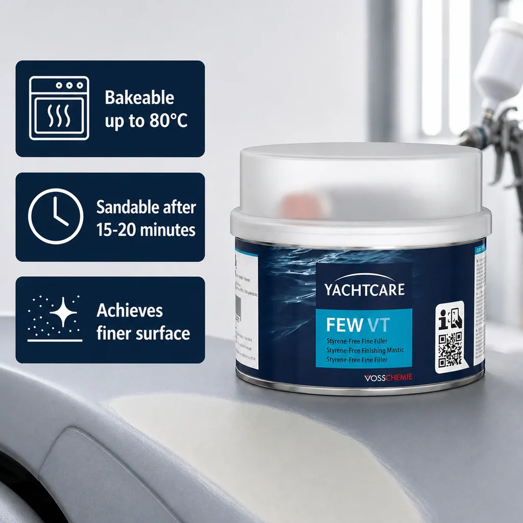 Styrene-Free Filler, Fine Filler, Boat Filler, 250g Filler