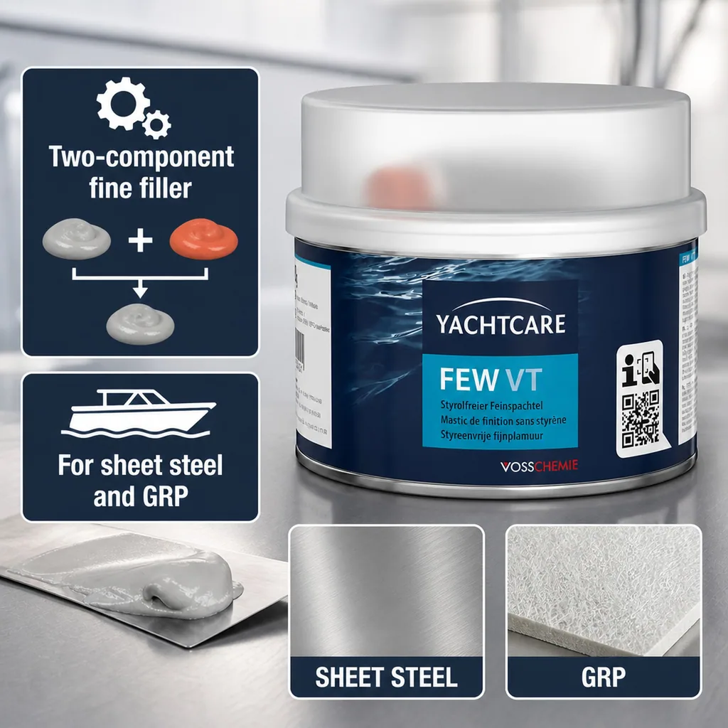 Styrene-Free Filler, Fine Filler, Boat Filler, 250g Filler