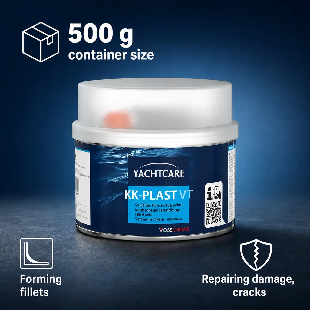 Polyester Filler, Body Filler, grey 500 g