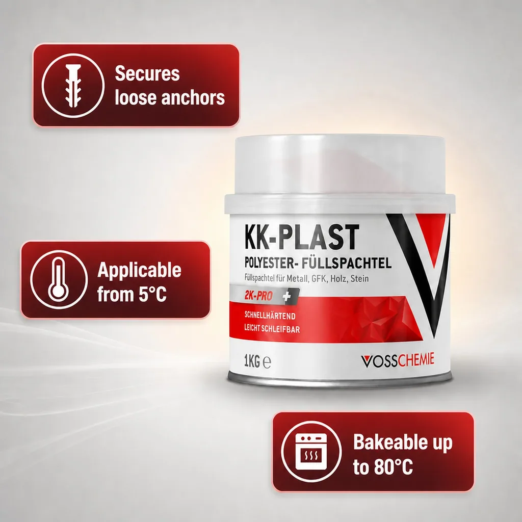 Polyester Filler 1 kg, 2K Filler, Body Filler, Automotive Filler