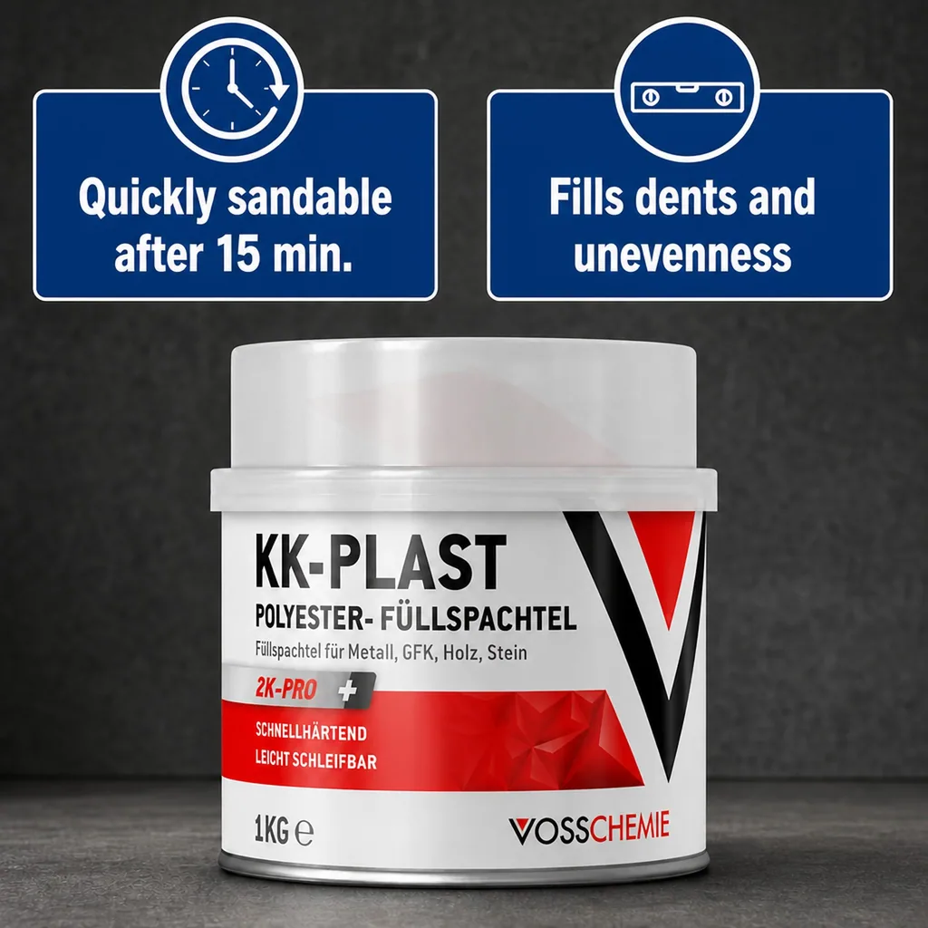 Polyester Filler 1 kg, 2K Filler, Body Filler, Automotive Filler