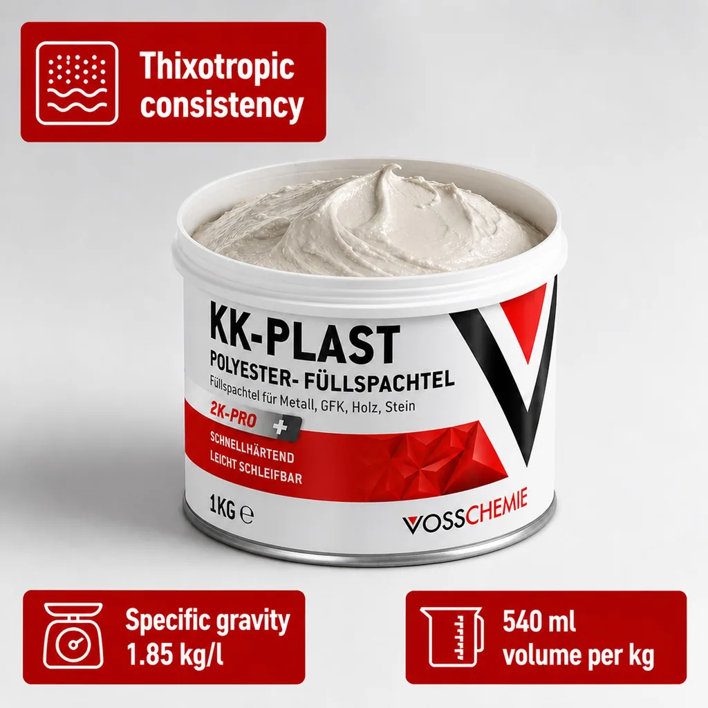 Polyester Filler 1 kg, 2K Filler, Body Filler, Automotive Filler