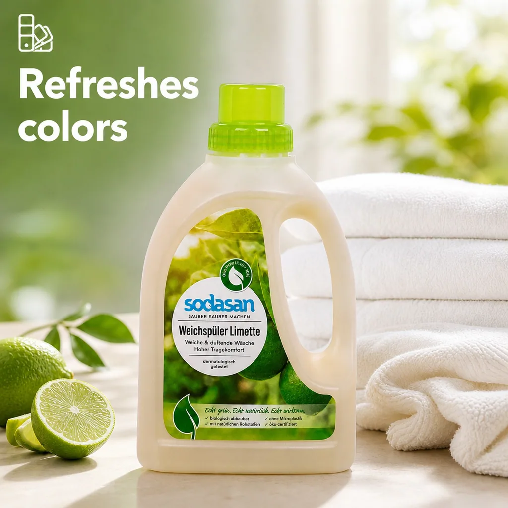 Fabric Softener, Laundry Softener, Natural, Lime 750 ml