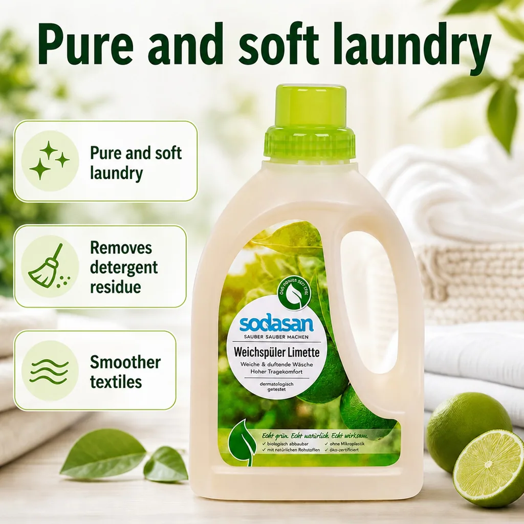 Fabric Softener, Laundry Softener, Natural, Lime 750 ml