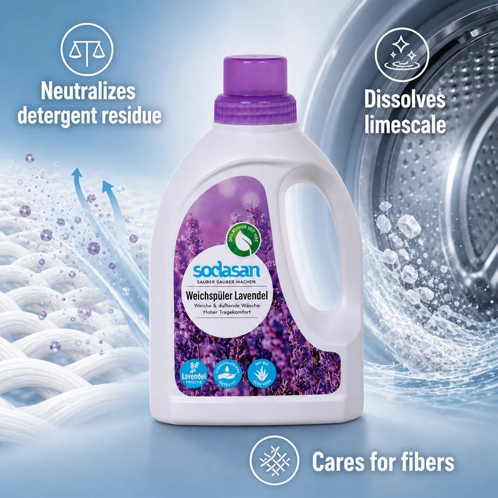 Fabric Softener, Lavender, 750 ml, Natural Liquid Laundry Softener