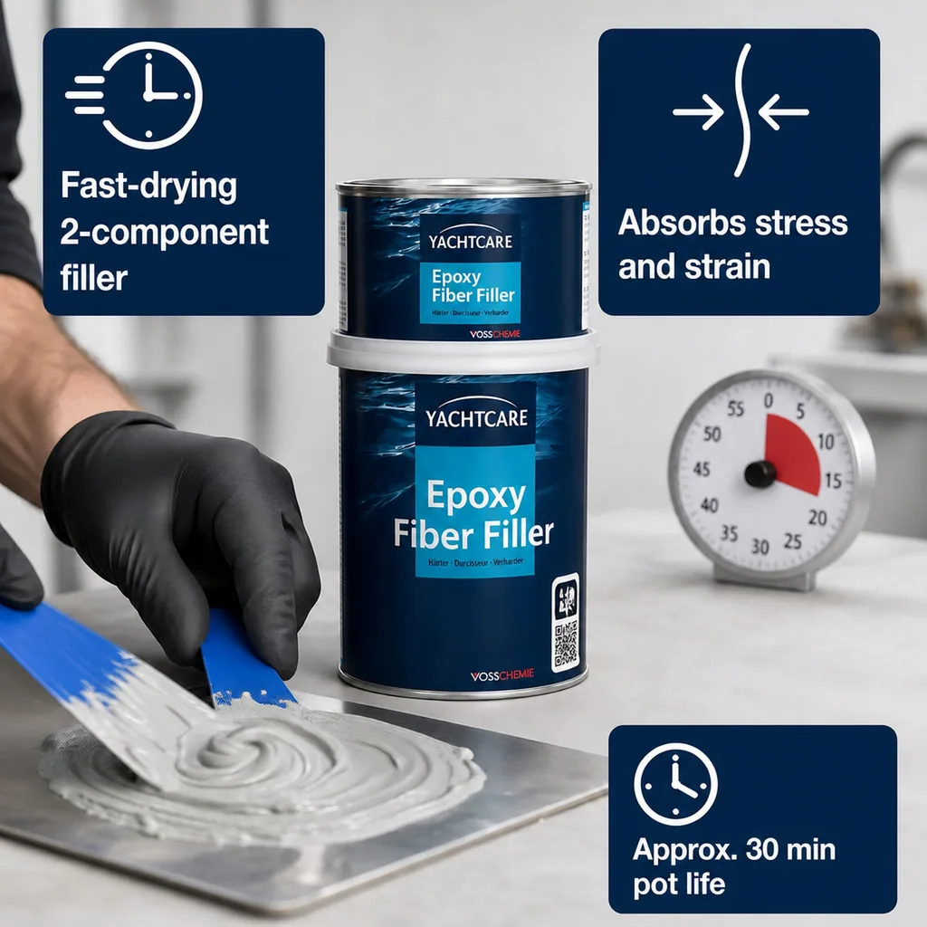 Epoxy Filler 2 kg, Fiber Filler, Marine Epoxy Filler, Boat Filler