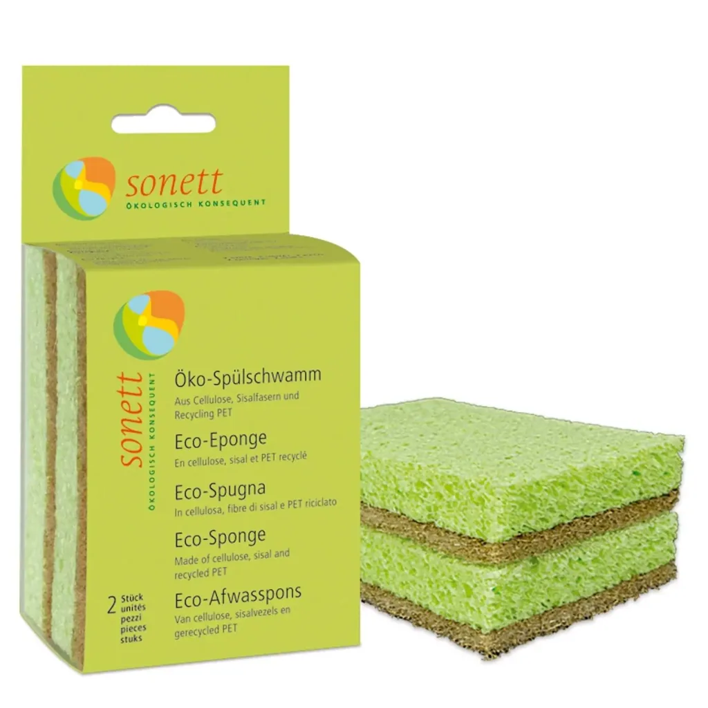 Dish Sponge, Kitchen Sponge, Cleaning Sponge, Eco-Friendly, 2 x 2er Pack