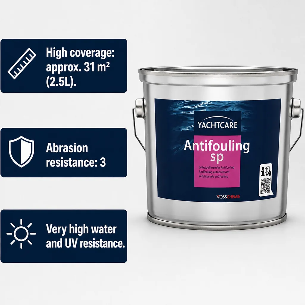 Antifouling Paint 2.5 Liter, black, boat antifouling, marine paint