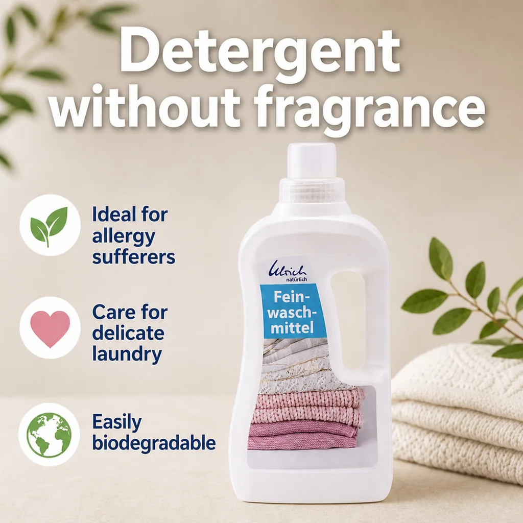 Delicate Laundry Detergent 1 Liter, gentle laundry detergent, vegan
