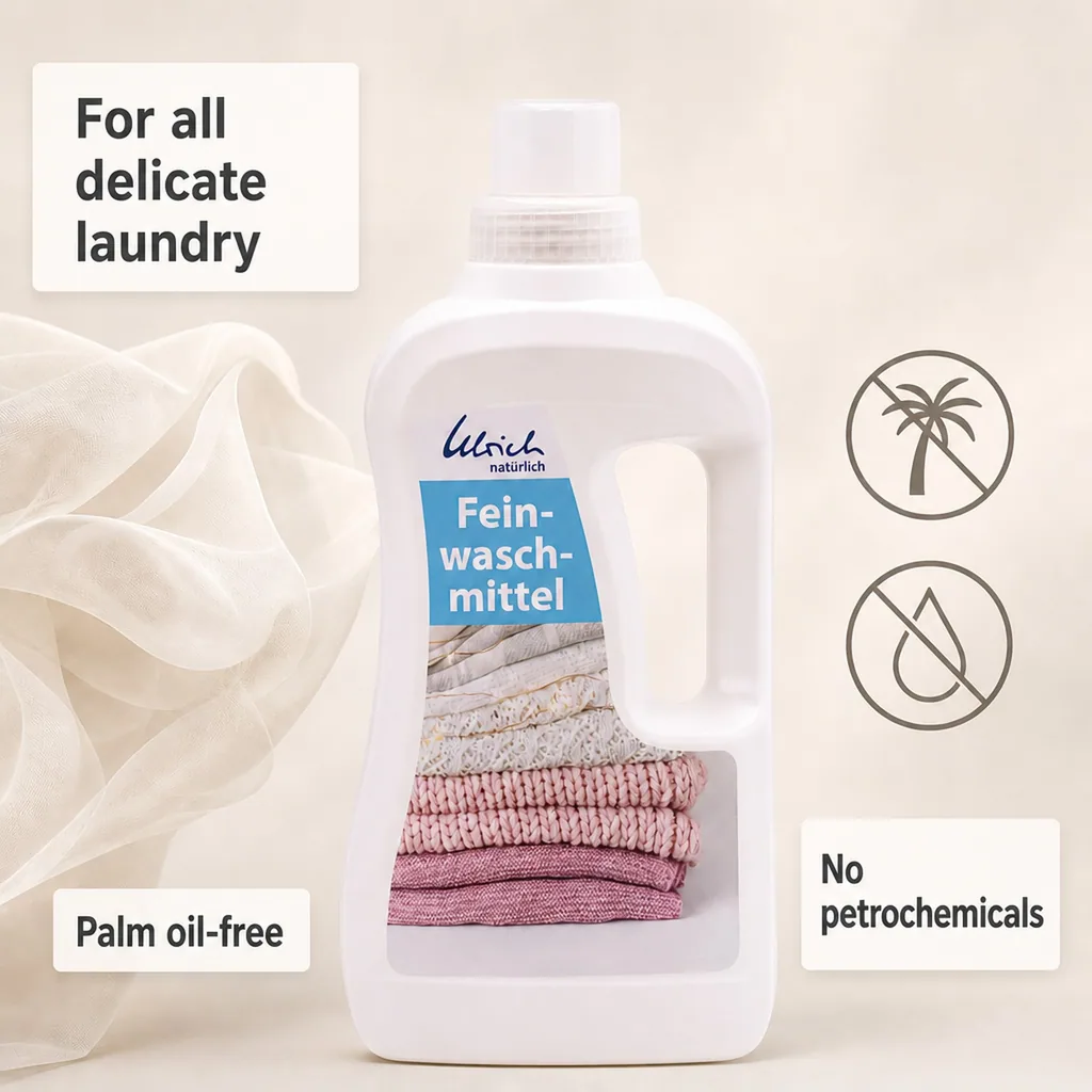Delicate Laundry Detergent 1 Liter, gentle laundry detergent, vegan
