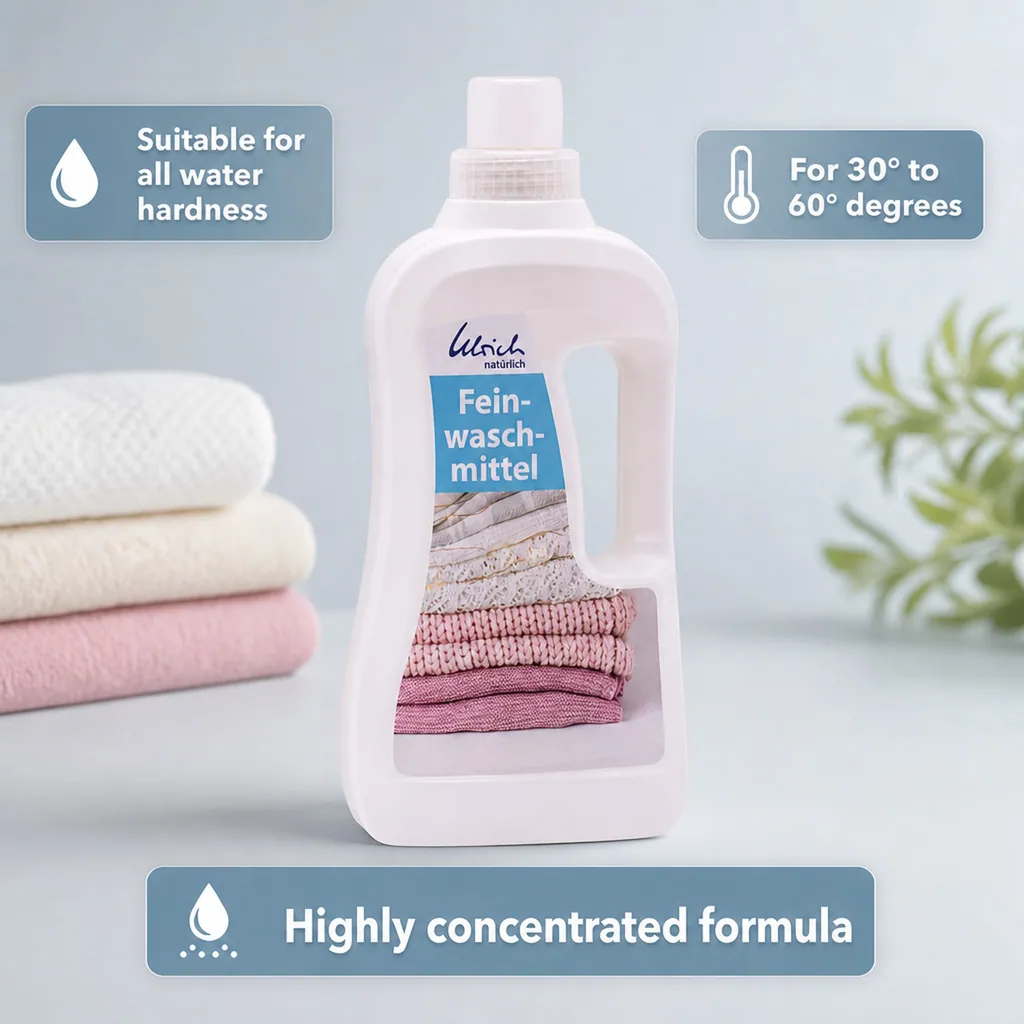Delicate Laundry Detergent 1 Liter, gentle laundry detergent, vegan