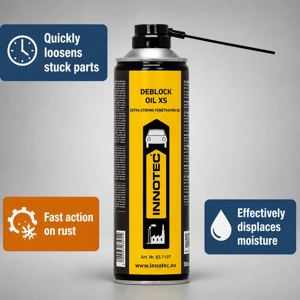 Penetrating Oil 500 ml, Rust Remover, Corrosion Removal, Stuck Bolt Remover