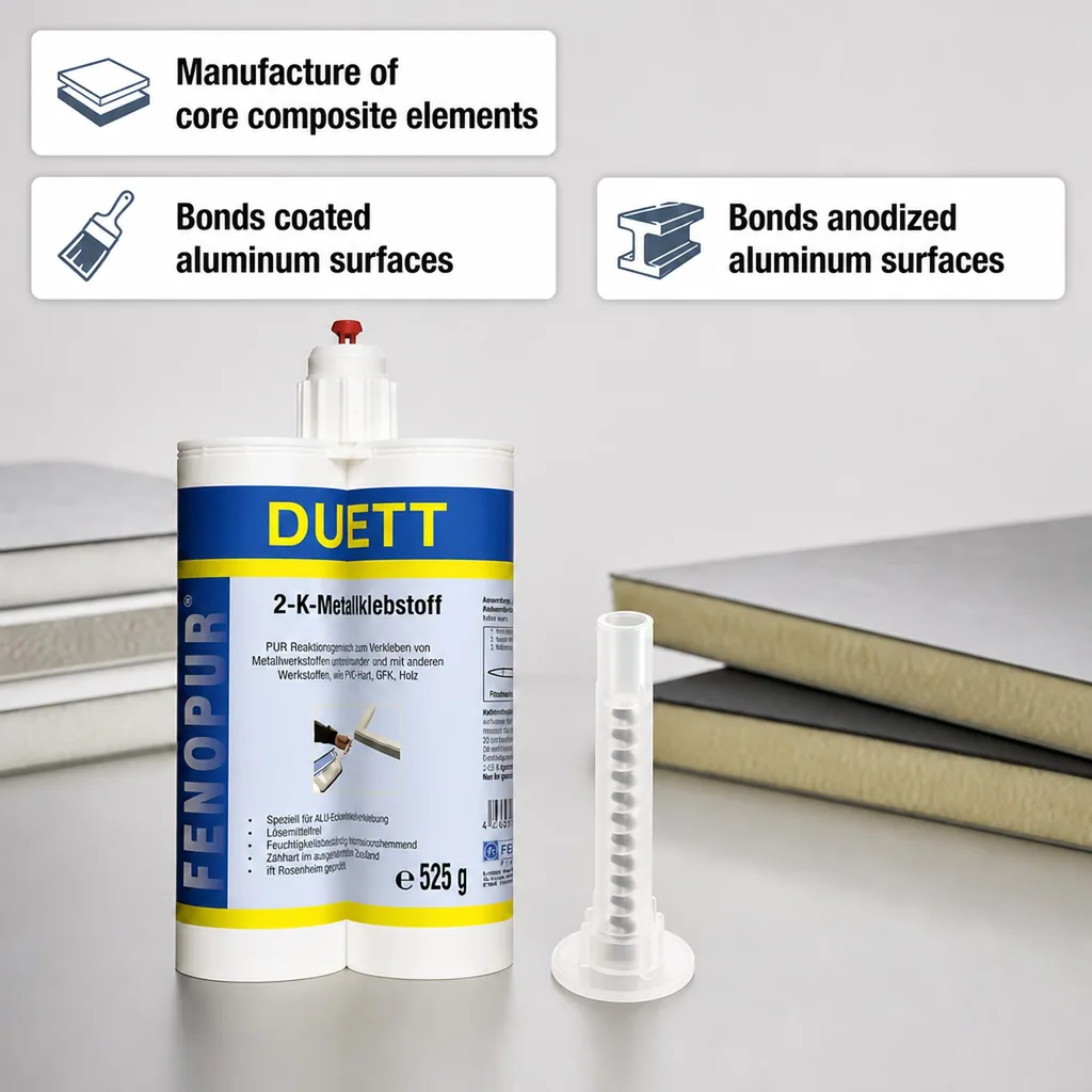 PU Adhesive, 2-K PU Adhesive, gray, 525 g, Polyurethane Adhesive