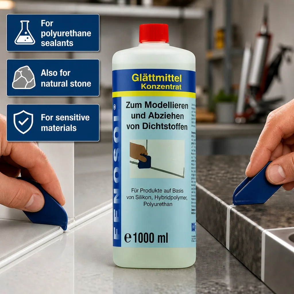 Sealant smoothing tool, Sealant finishing solution, 1000 ml sealant modeling concentrate