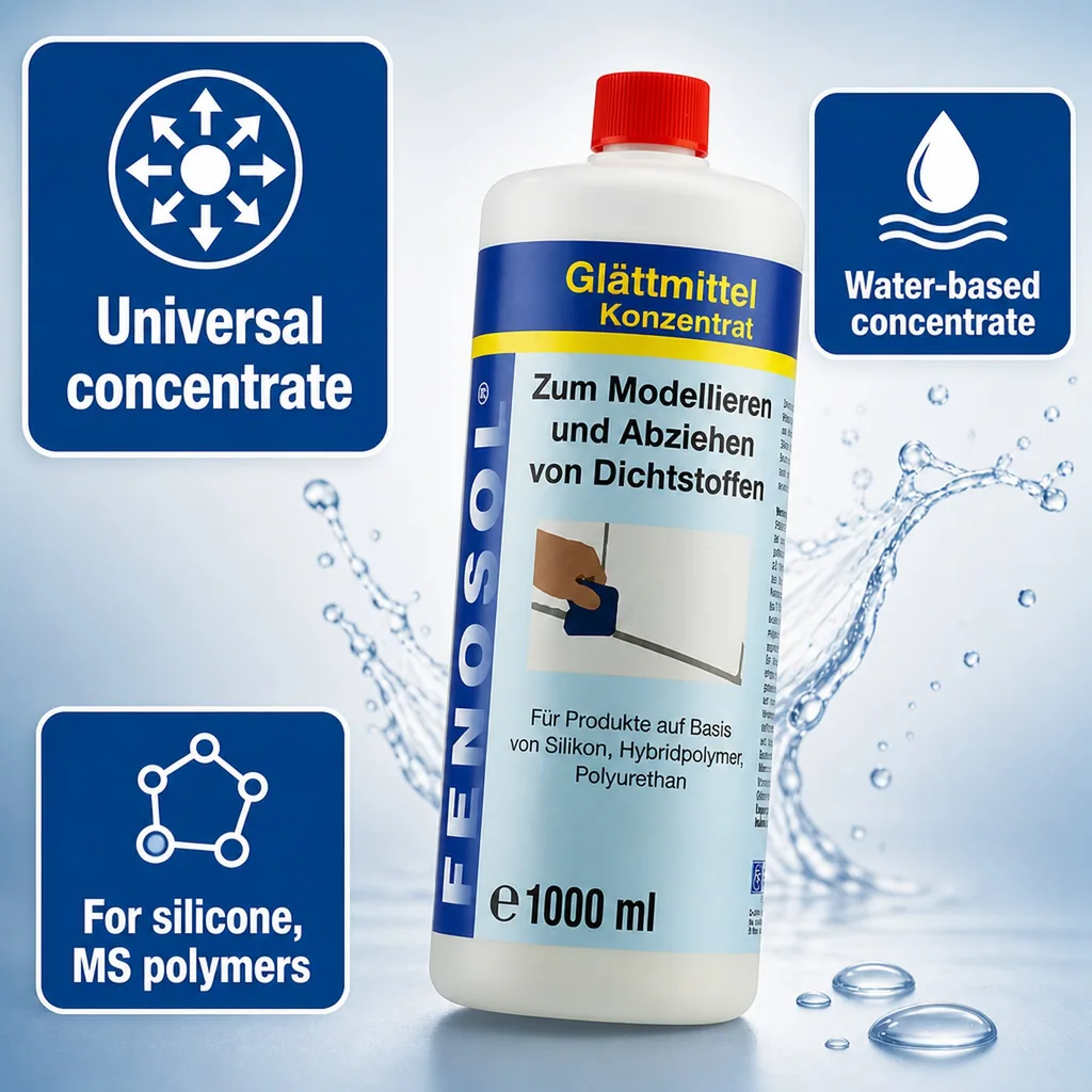 Sealant smoothing tool, Sealant finishing solution, 1000 ml sealant modeling concentrate