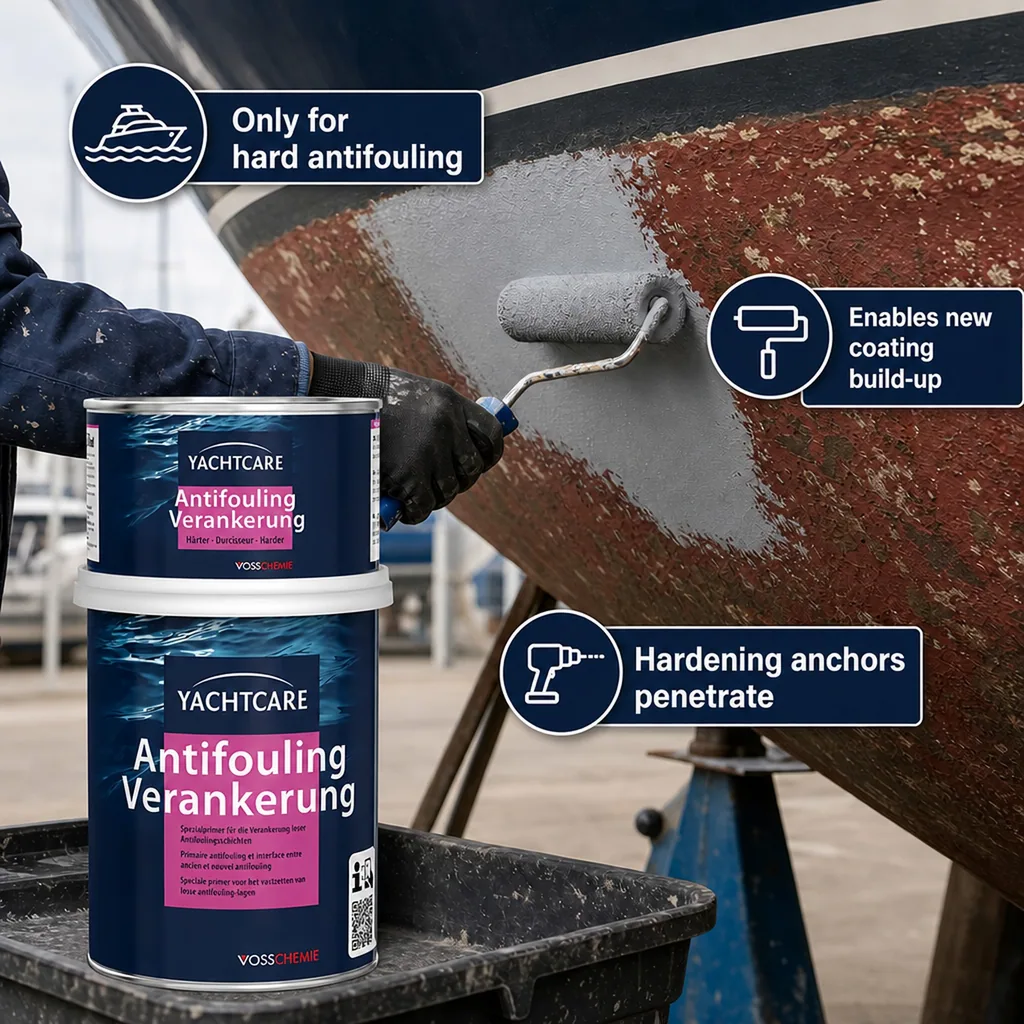 Antifouling Paint, Bottom Paint, 750 ml, white Antifouling