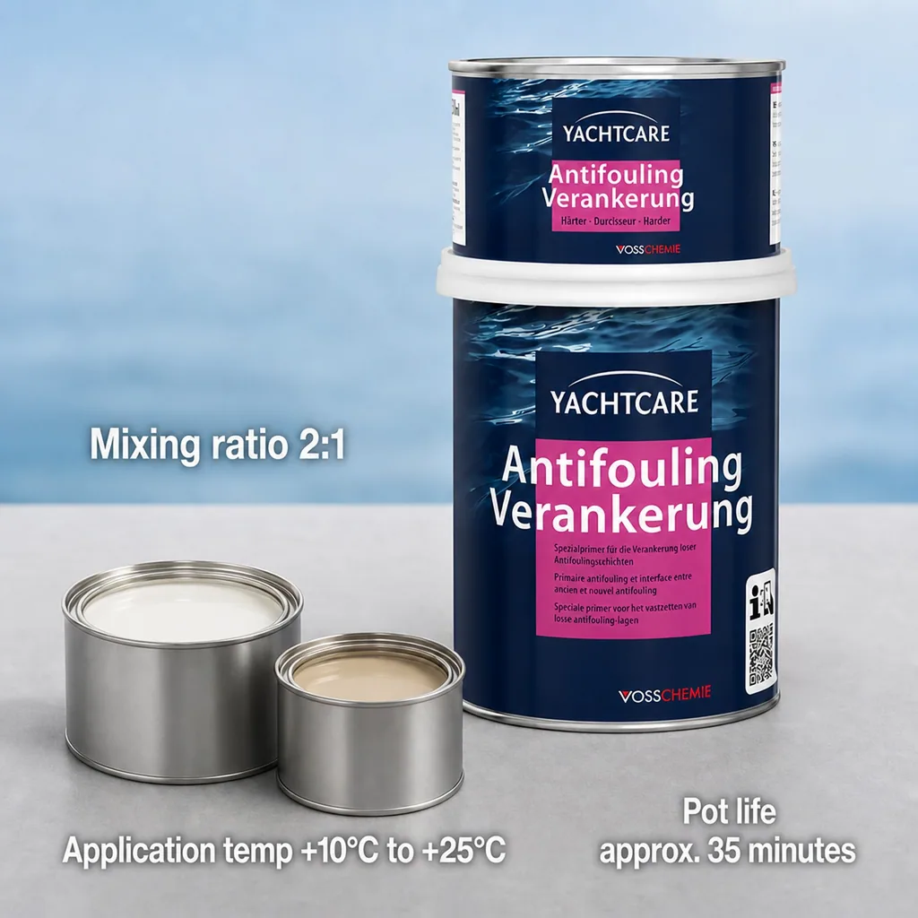 Antifouling Paint, Bottom Paint, 750 ml, white Antifouling