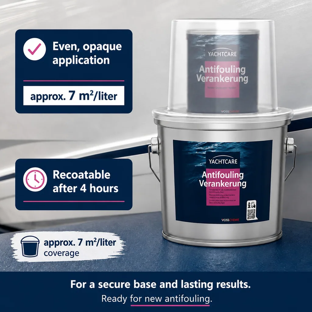 Antifouling paint, 2,25 Liter, white, boat antifouling