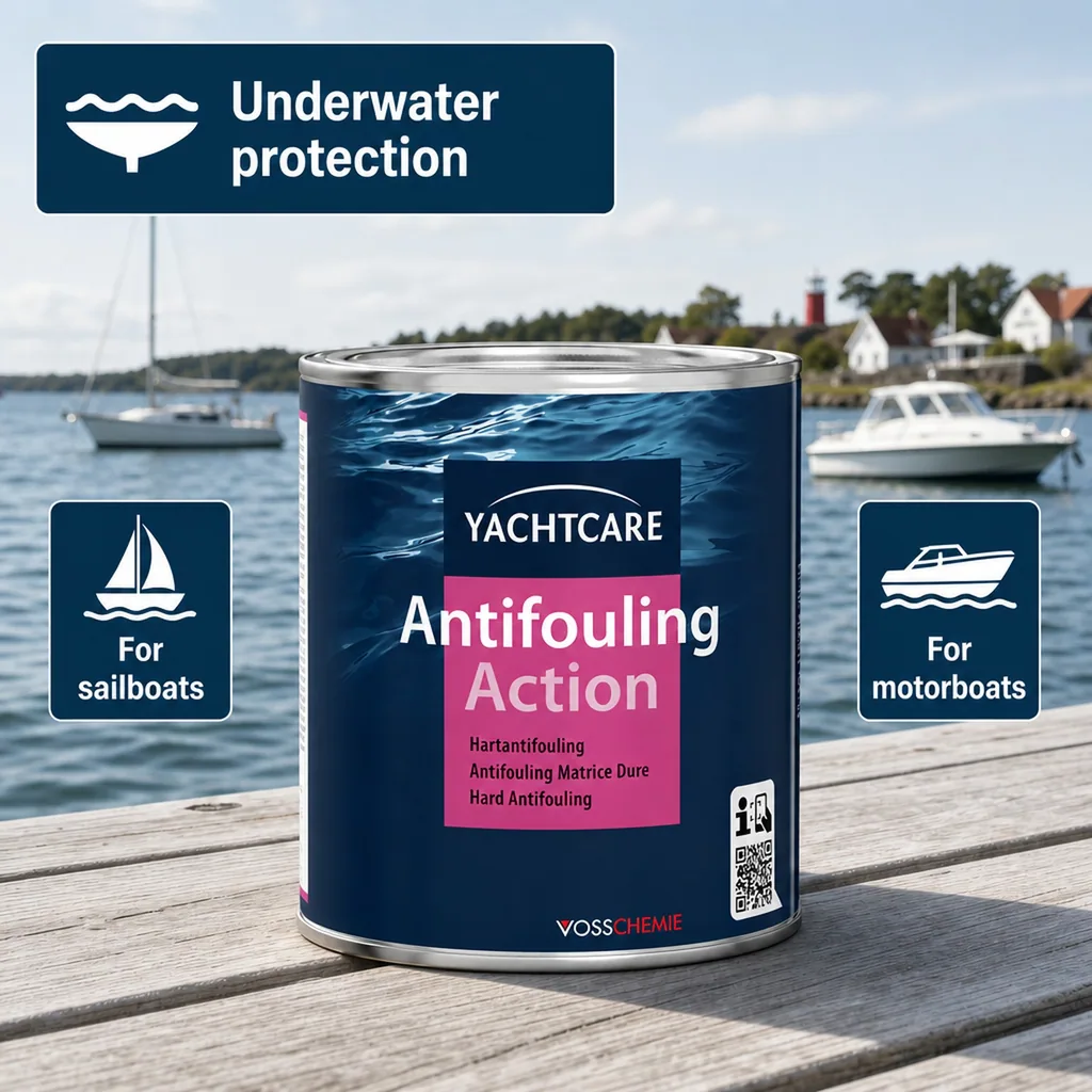 Antifouling Paint, Boat Bottom Paint, Hard Antifouling, 750 ml, red