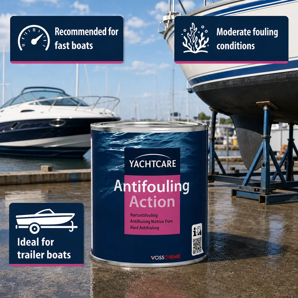 Antifouling Paint, Boat Bottom Paint, Hard Antifouling, 750 ml, red