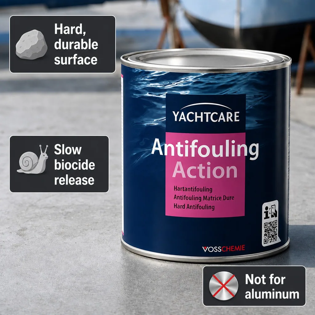 Antifouling Paint, Boat Bottom Paint, Hard Antifouling, 750 ml, red