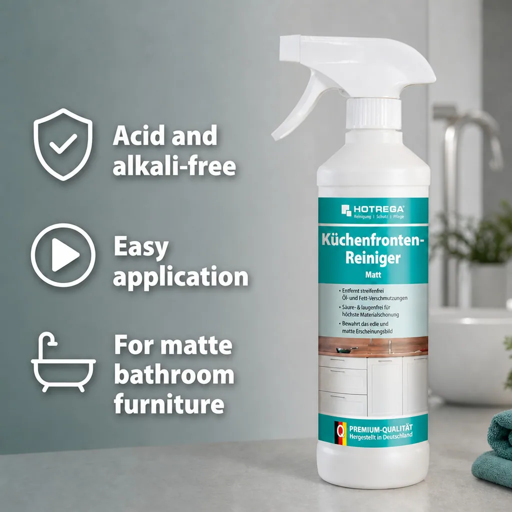 Kitchen Cabinet Cleaner, Matte Kitchen Cabinet Cleaner, 500 ml Kitchen Front Cleaner