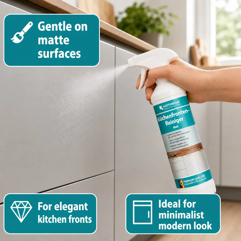 Kitchen Cabinet Cleaner, Matte Kitchen Cabinet Cleaner, 500 ml Kitchen Front Cleaner