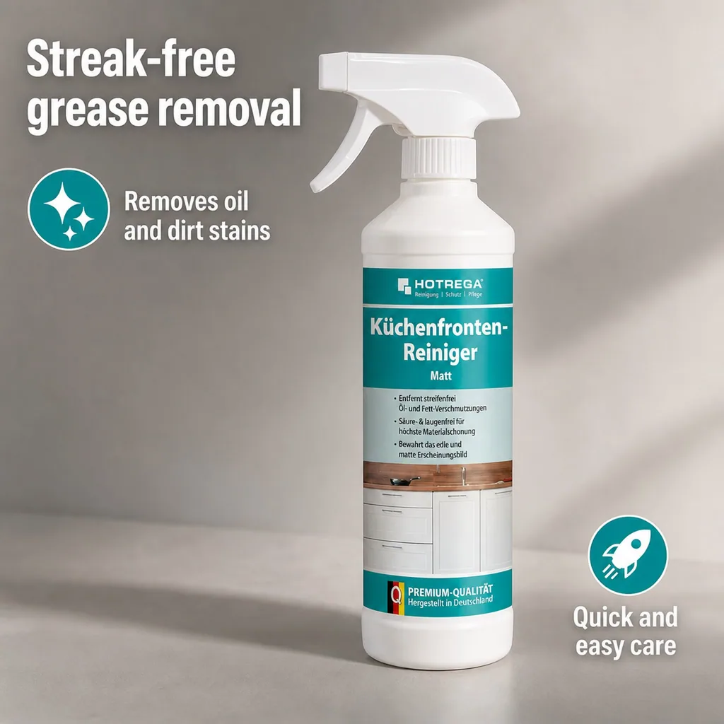 Kitchen Cabinet Cleaner, Matte Kitchen Cabinet Cleaner, 500 ml Kitchen Front Cleaner