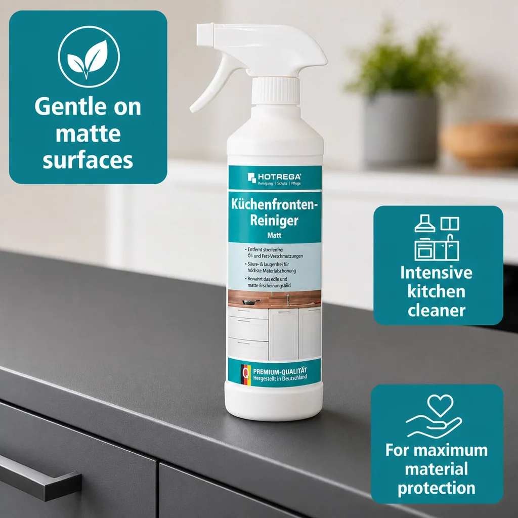 Kitchen Cabinet Cleaner, Matte Kitchen Cabinet Cleaner, 500 ml Kitchen Front Cleaner