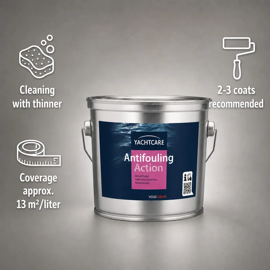 Antifouling Paint 2,5 Liter, Hard Antifouling, Red Boat Paint