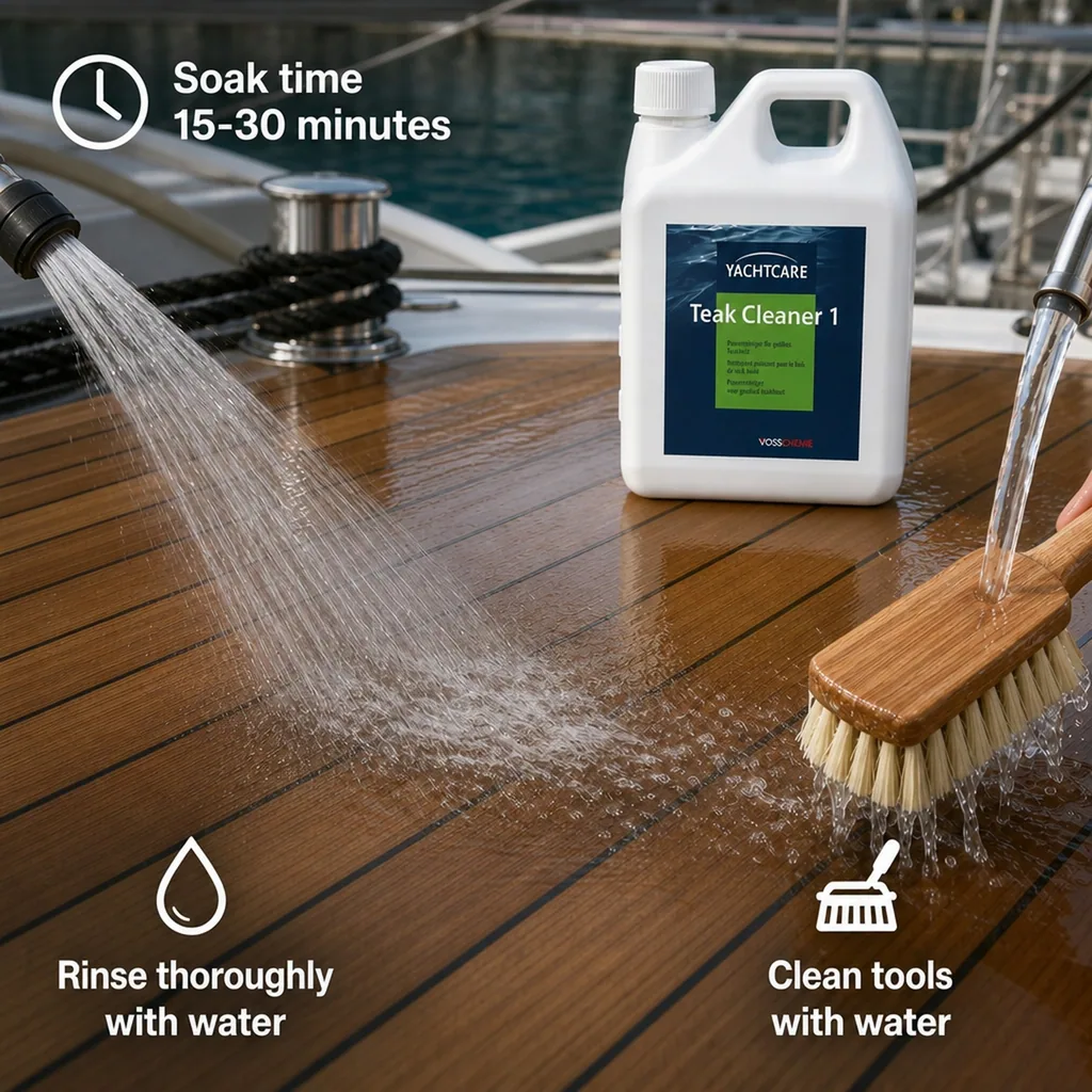 Teak Cleaner, 1000 ml, Teak Wood Cleaner, Teak Cleaning Solution
