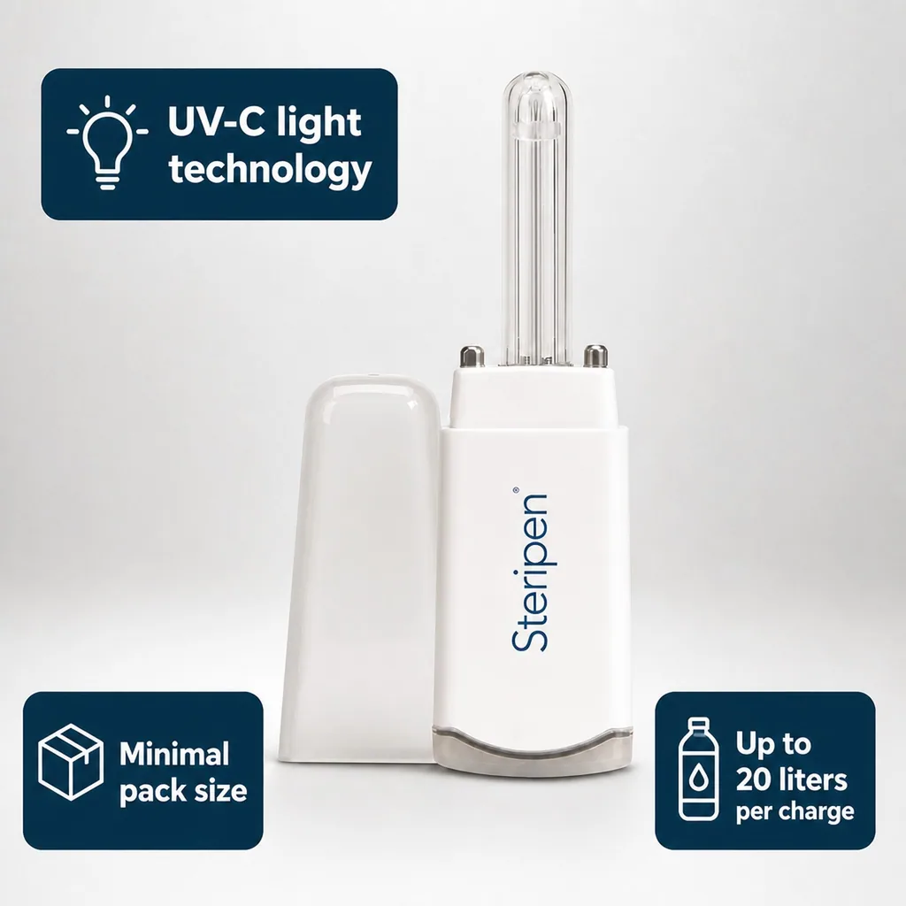 UV water purifier, portable water purifier, water sterilizer, UV sterilizer