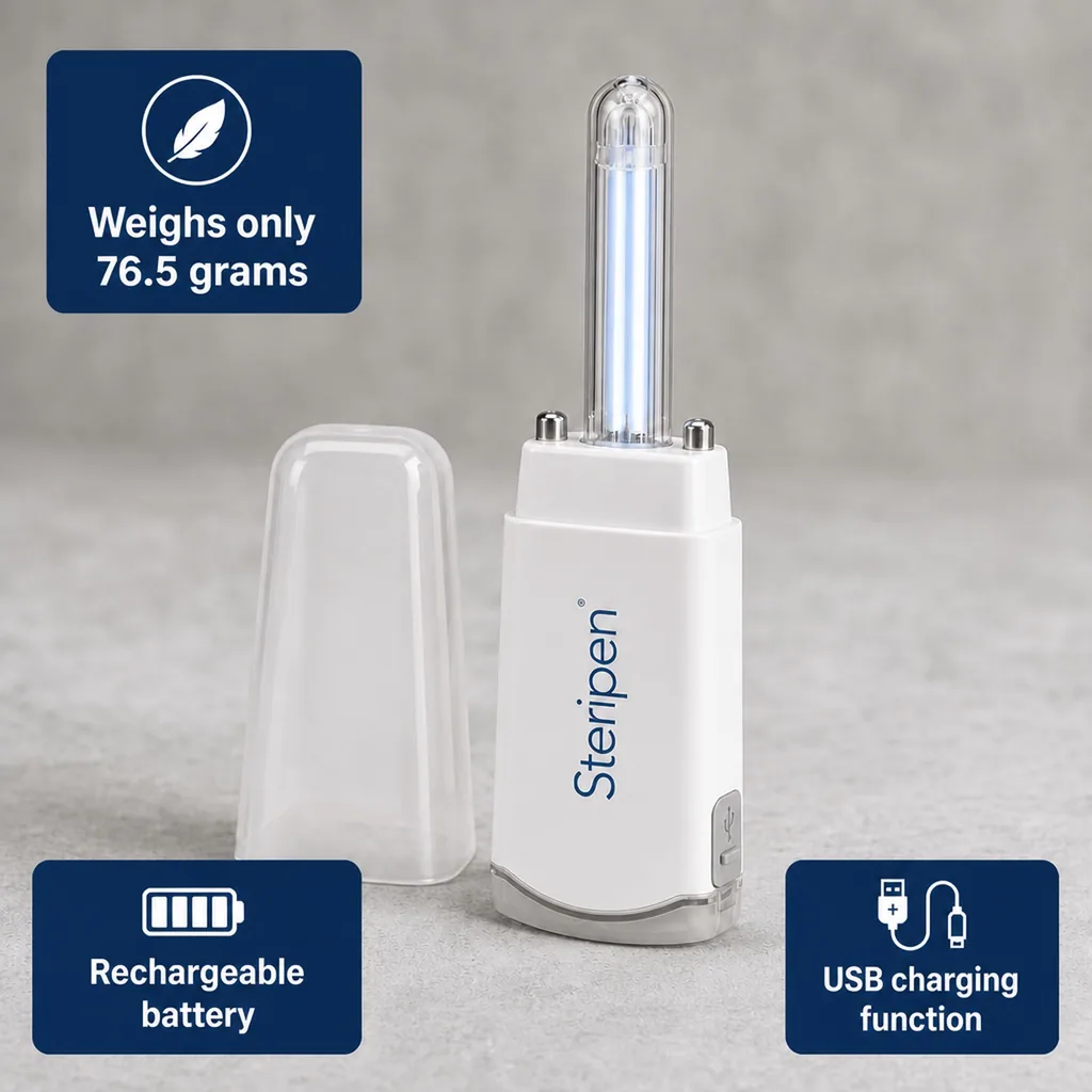 UV water purifier, portable water purifier, water sterilizer, UV sterilizer