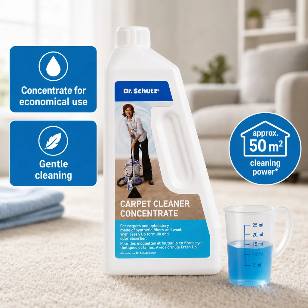Carpet Cleaner Concentrate, carpet cleaning solution, 750 ml, Carpet Shampoo, reicht für ca. 50 m²