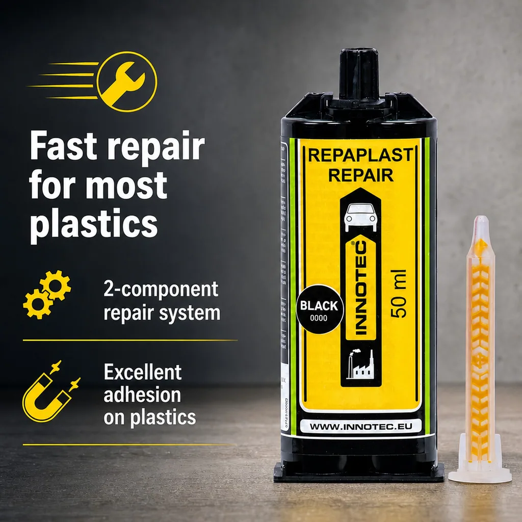Plastic Repair 50 ml, Black Plastic Repair Cartridge