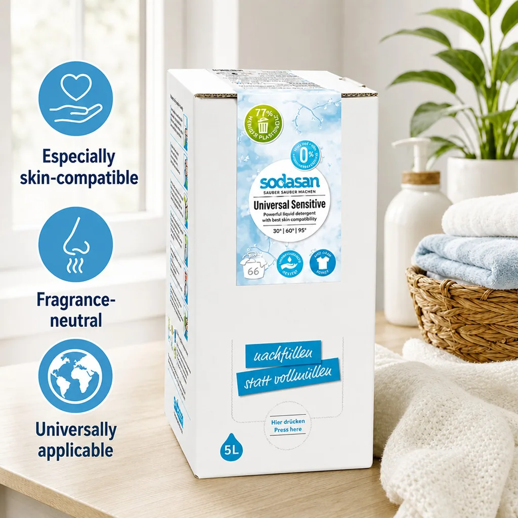 Sensitive Laundry Detergent 5 Liter, Universal Laundry Detergent, sensitive skin