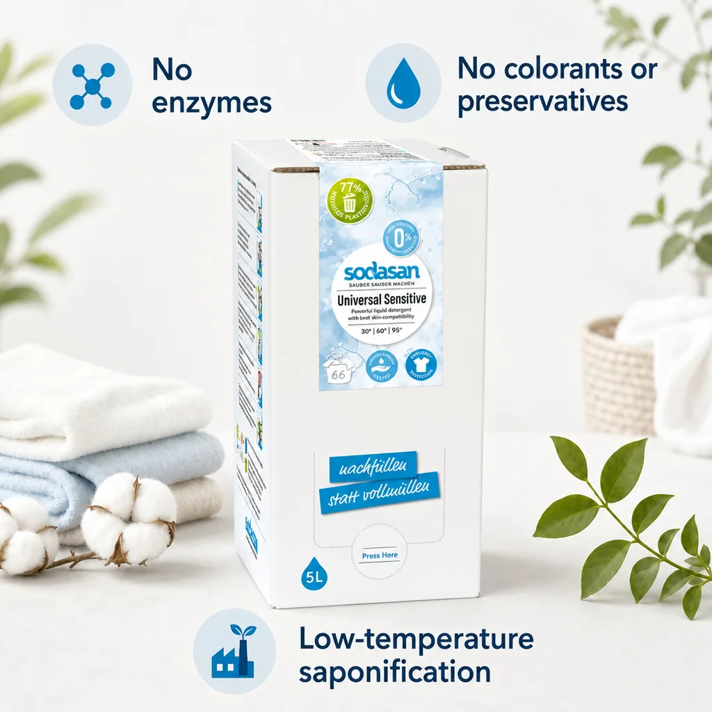 Sensitive Laundry Detergent 5 Liter, Universal Laundry Detergent, sensitive skin